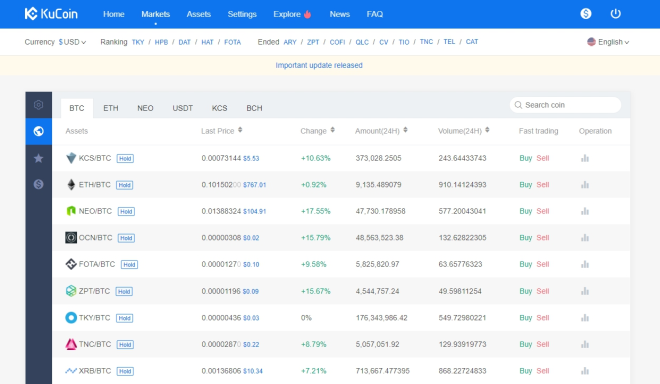 Top Cryptocurrency Exchanges - KuCoin